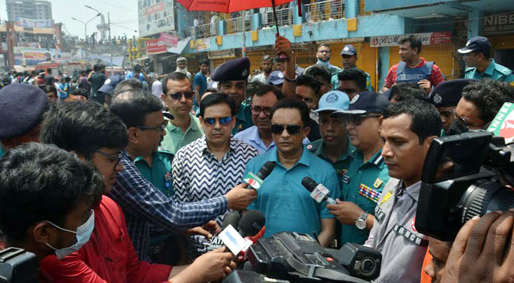 নিউমার্কেটের আগুনের ঘটনায় সব বিষয় মাথায় রেখে তদন্ত করা হবে : ডিএমপি কমিশনার