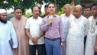গাছবাড়ী-কানাইঘাট রাস্তার সংস্কার কাজের উদ্বোধন