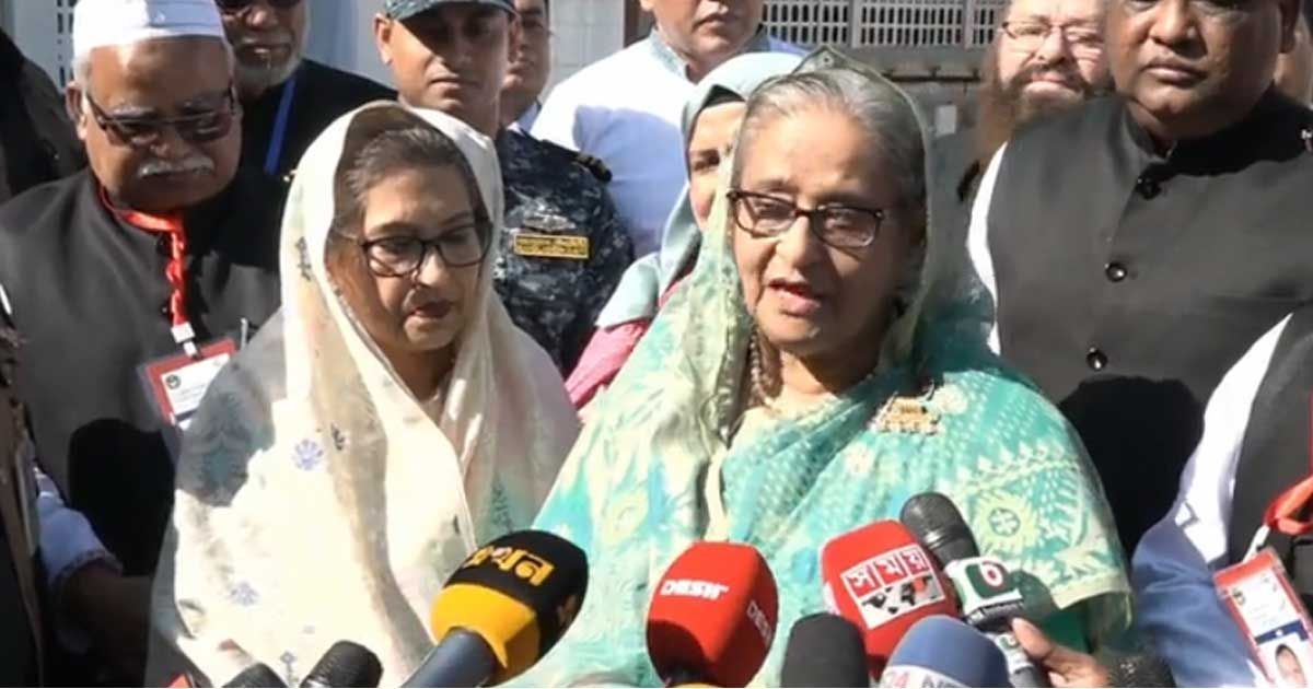 সাধারণ মানুষ ভোট চায়, উন্নয়ন চায়: সিলেটে প্রধানমন্ত্রী