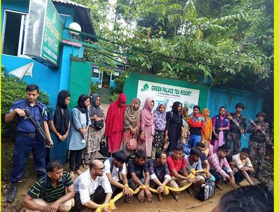 শ্রীমঙ্গলের দুই রিসোর্টে অভিযানে ২১ নারী-পুরুষ আটক