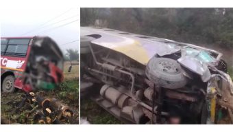 বিআরটিসি ও যাত্রীবাহী বাসের মুখোমুখি সংঘর্ষে অন্তত ২০ জন আহত