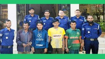 বাহুবলে পুলিশ ও সেনাবাহিনীর যৌথ অভিযানে ৪ জনকে গ্রেপ্তার