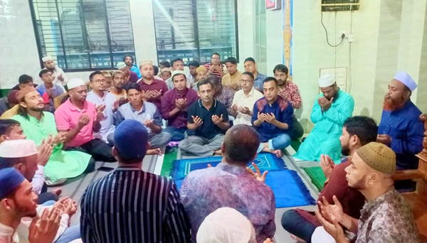শহীদ জিয়ার শাহাদত বার্ষিকীতে সিলেটে যুবদলের মিলাদ ও দোয়া মাহফিল