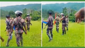 গোয়াইনঘাট সীমান্তে মাঠের জরিপ কার্যক্রম পণ্ড হয়ে গেছে স্থানীয়দের বিক্ষোভের মুখে