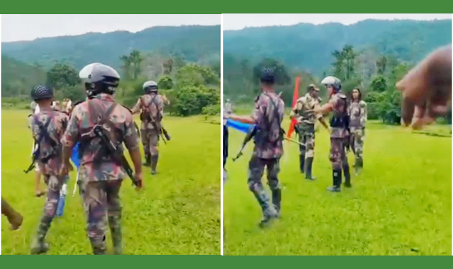গোয়াইনঘাট সীমান্তে মাঠের জরিপ কার্যক্রম পণ্ড হয়ে গেছে স্থানীয়দের বিক্ষোভের মুখে