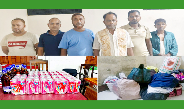পুলিশের পৃথক দুইটি অভিযানে বিপুল পরিমাণ ভারতীয় চকলেটসহ ৬জনকে আটক