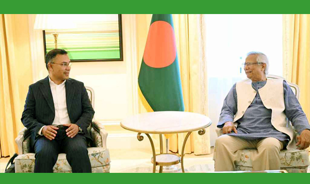 প্রধান উপদেষ্টা ও তারেক রহমানের বৈঠক শুরু