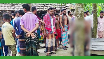 একটি মাঠ থেকে স্বামী-স্ত্রীর মরদেহ উদ্ধার করেছে পুলিশ