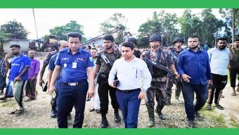 সিলেটের গোয়াইনঘাট উপজেলার জাফলংয়ে আবারও অভিযান চালিয়েছে টাস্কফোর্স