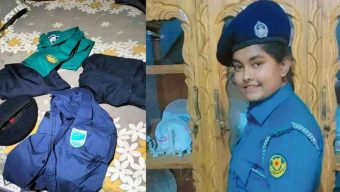 পুলিশের পোশাক পরে থানায় প্রবেশের সময় ভুয়া নারী পুলিশকে আটক