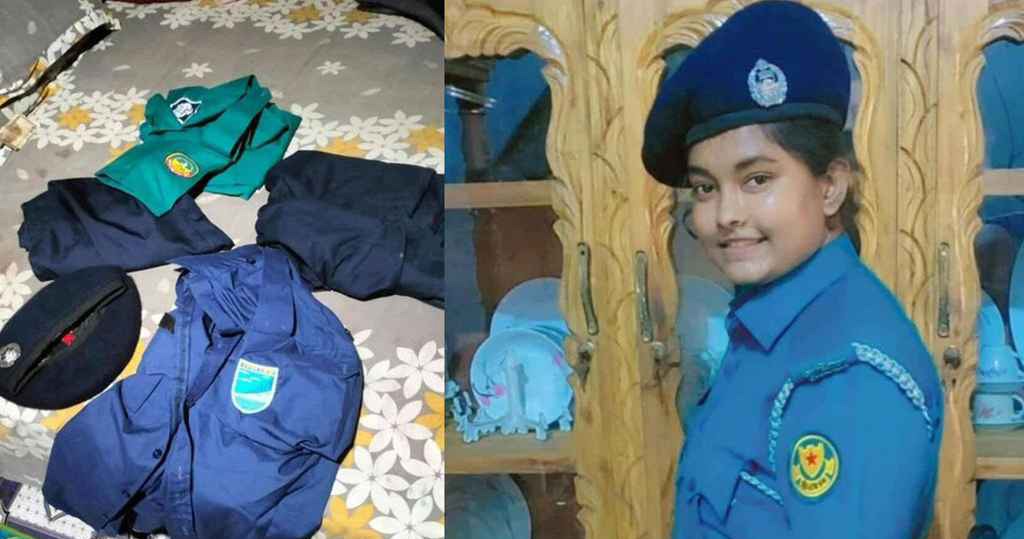 পুলিশের পোশাক পরে থানায় প্রবেশের সময় ভুয়া নারী পুলিশকে আটক