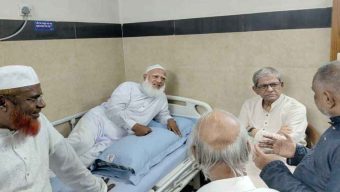 হাসপাতালে শফিকুর রহমানকে দেখতে গেছেন মির্জা ফখরুল