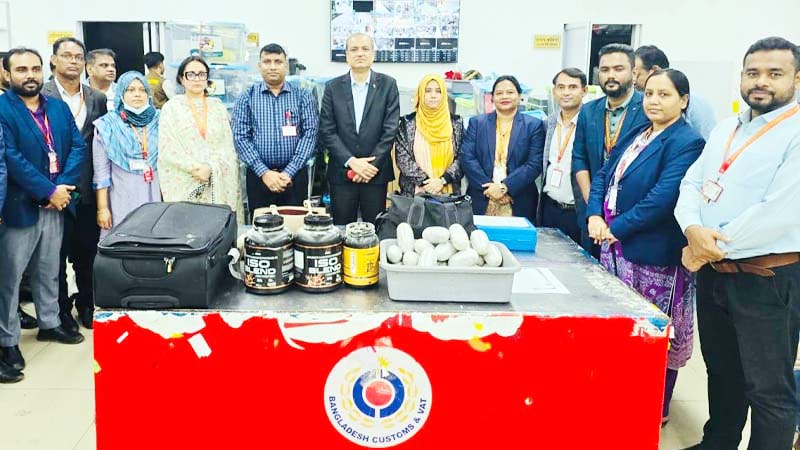 শাহজালালে ১৩০ কোটি টাকার কোকেন জব্দ, আটক-১