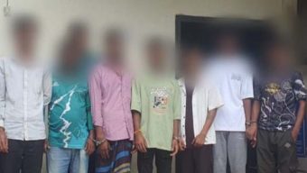 এয়ারপোর্ট থানা এলাকায় অভিযান চালিয়ে সাতজন জুয়াড়িকে গ্রেফতার