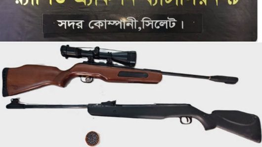 গুলিসহ দুটি বিদেশী অস্ত্র উদ্ধার করা হয়েছে