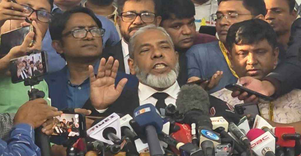 মৃত্যুদণ্ডের রায়ে প্রতিক্রিয়া জানিয়েছেন রাষ্ট্র নিযুক্ত শেখ হাসিনার আইনজীবী আমির