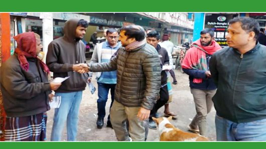 সিলেট-১ আসনে বাসদ মনোনীত প্রার্থী প্রণব জ্যোতি পালের কুশল বিনিময়